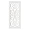 American Art D&#xE9;cor&#x2122; 36&#x22; Distressed Hand-Carved White Wood Wall Accent Medallion Panel